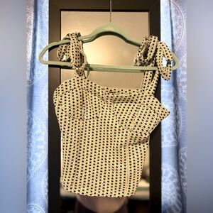 Free People Tank Top with Bow-tie Straps